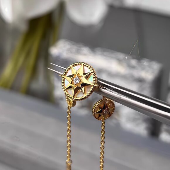 Dior Octagram Triple Compass Necklace for Women - Picture 2 of 5